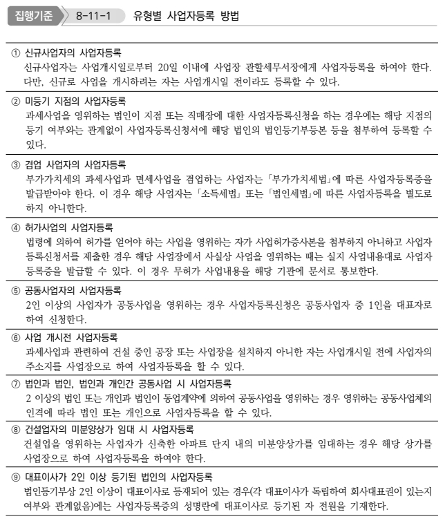 유형별 사업자등록 방법 - 신규, 미등기지점, 공동창업