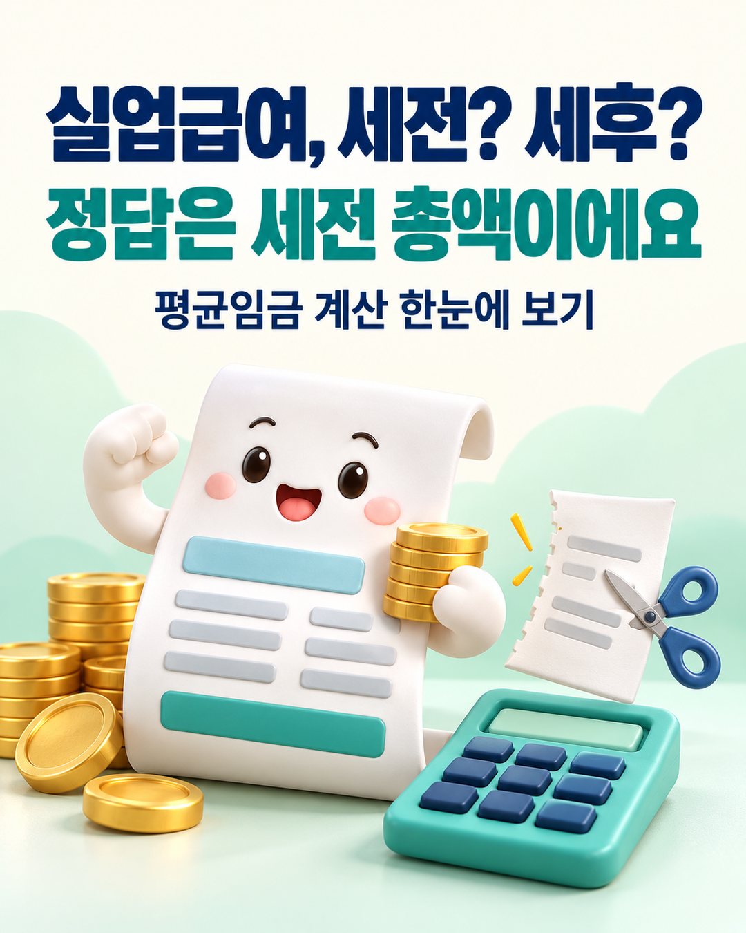 실업급여, 세전? 세후? 정답은 세전 지급 총액이에요