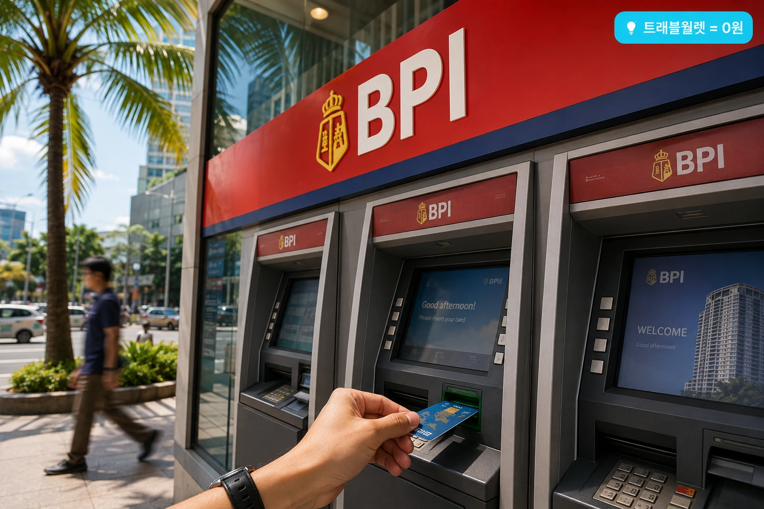 필리핀 BPI BDO 은행 ATM - 마닐라·세부 관광지 250페소 수수료, 트래블월렛 면제